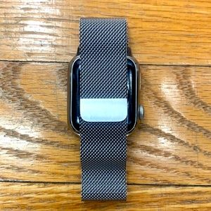 Silver 40mm Milanese Loop Apple Watch Band